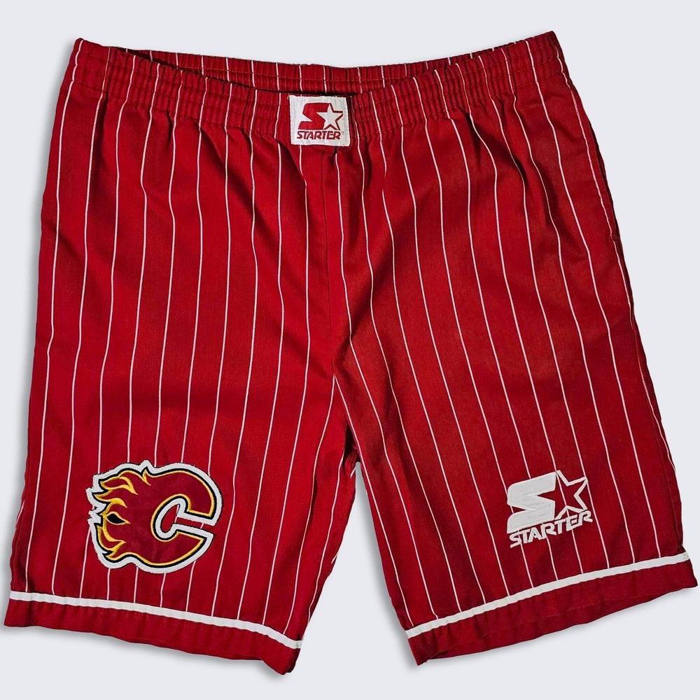 Calgary Flames Vintage 90s Starter Shorts